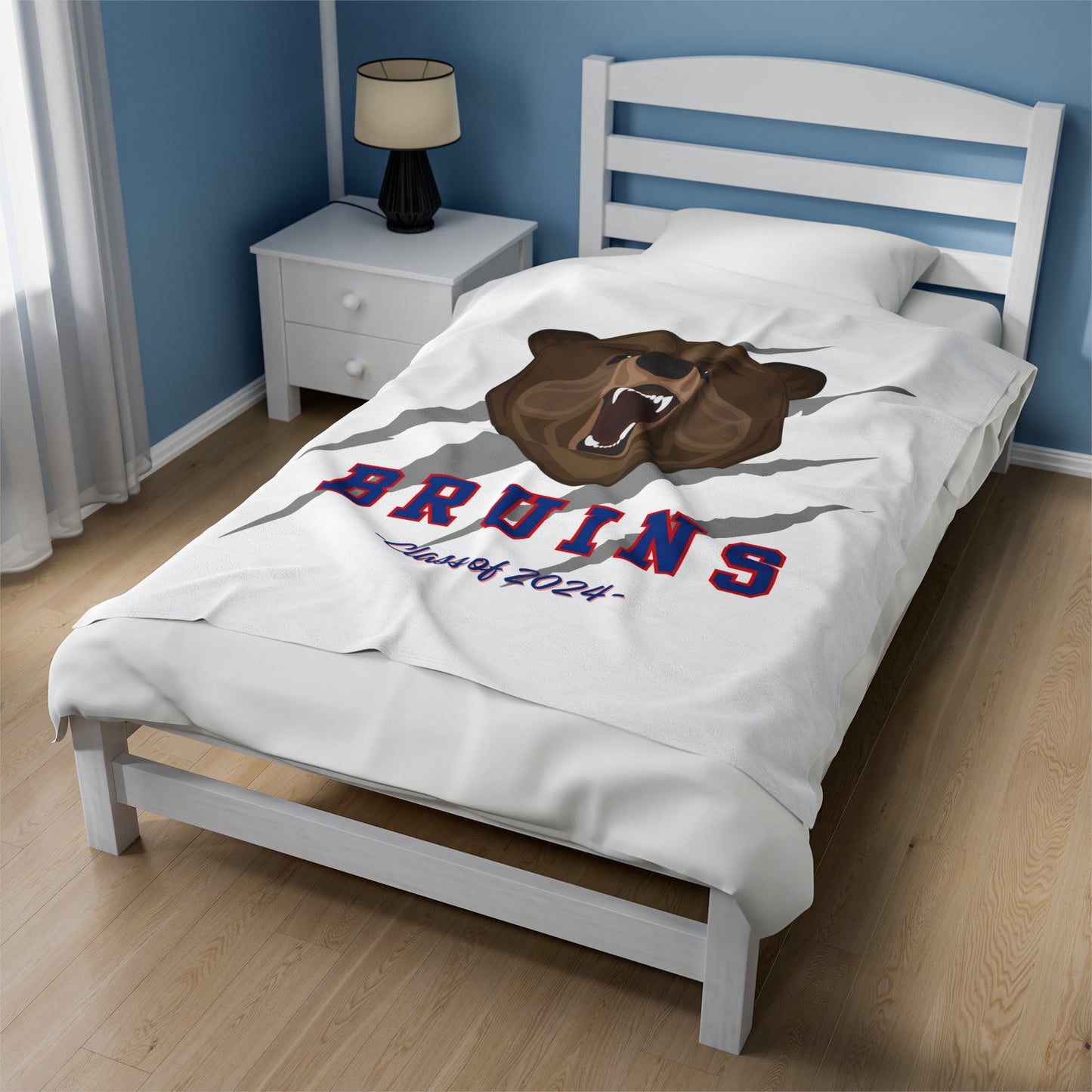 Class of 2024 Bruins Velveteen Plush Blanket