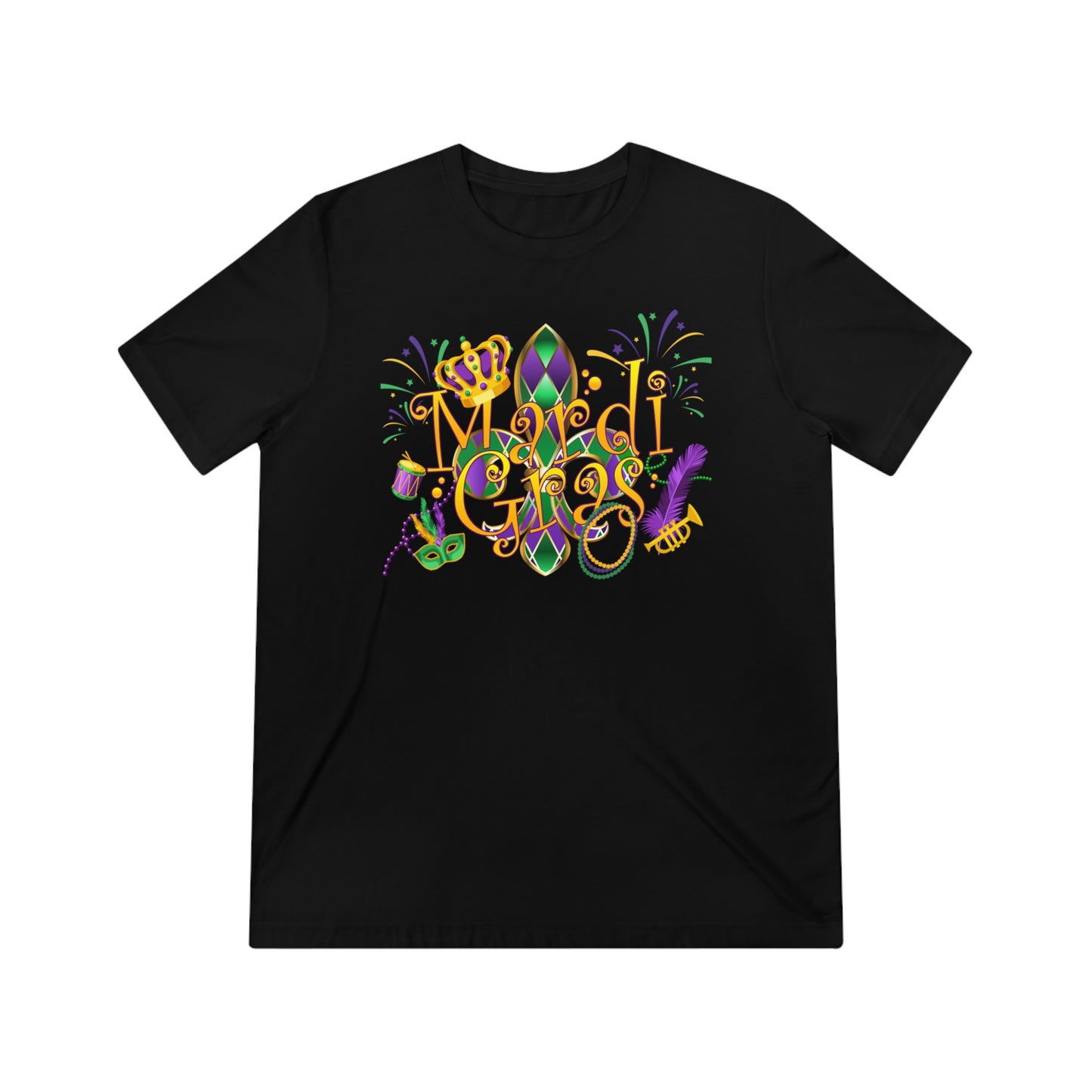 Mardi Gras Bella+Canvas Unisex Triblend Tee