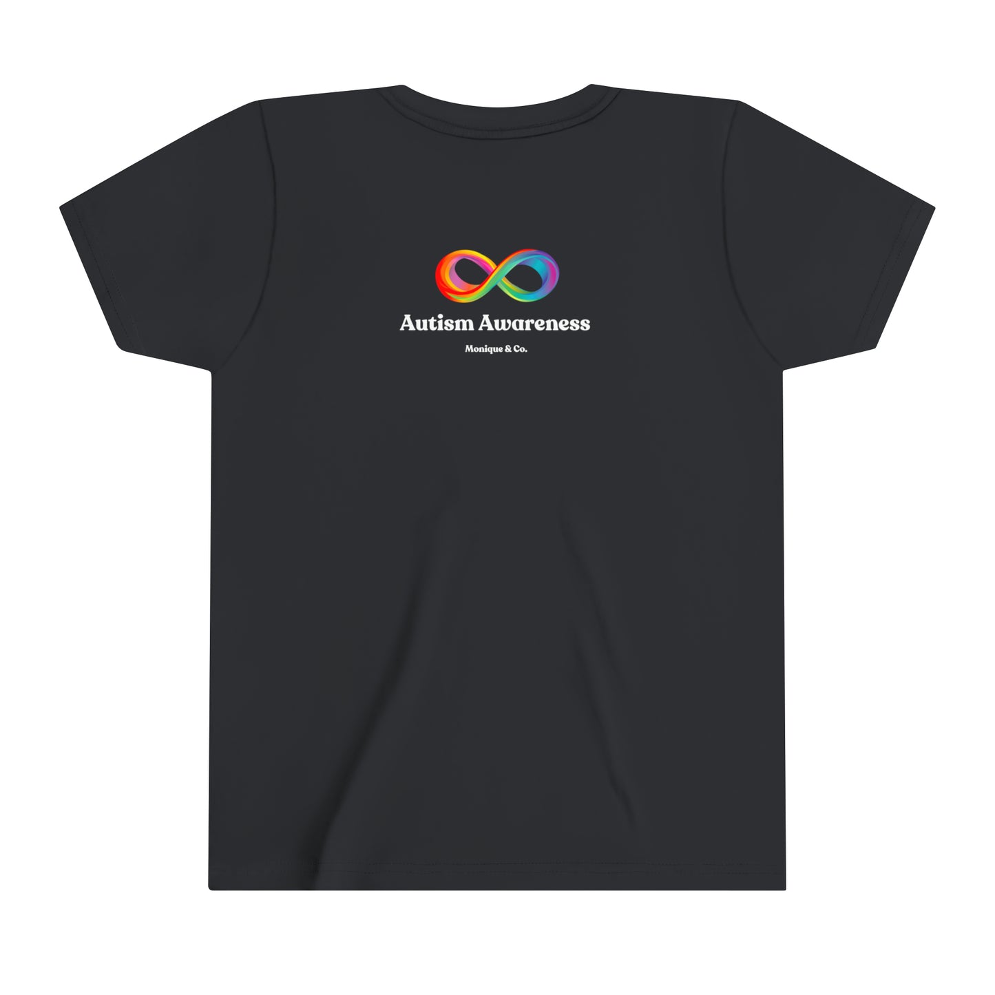 Love Dont Need Words- Autism Awareness Youth Short Sleeve Tee