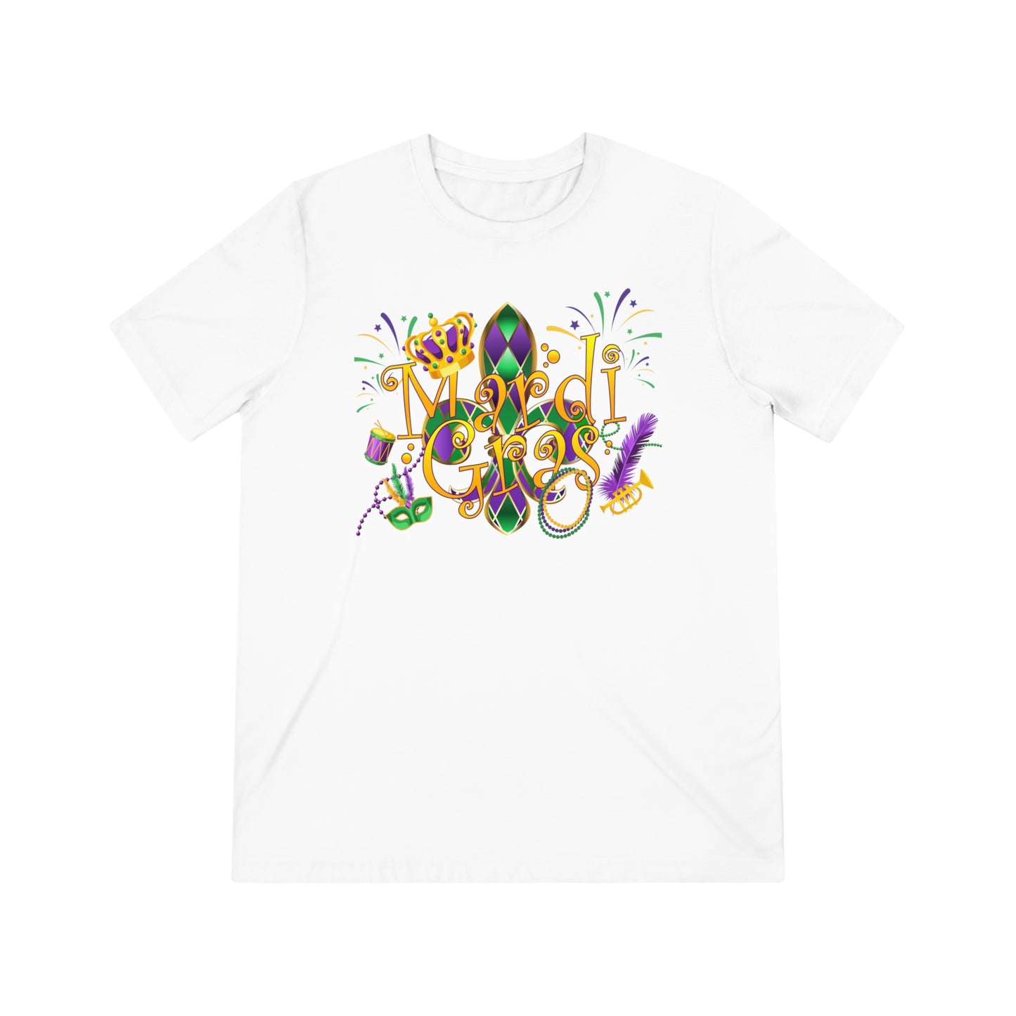 Mardi Gras Bella+Canvas Unisex Triblend Tee