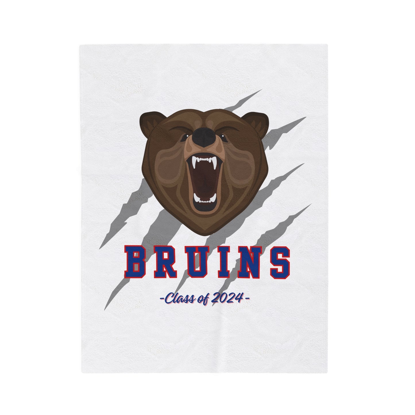 Class of 2024 Bruins Velveteen Plush Blanket