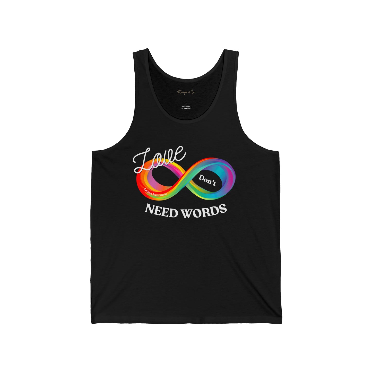 Love Don’t Need Words - Autism Awareness Tank