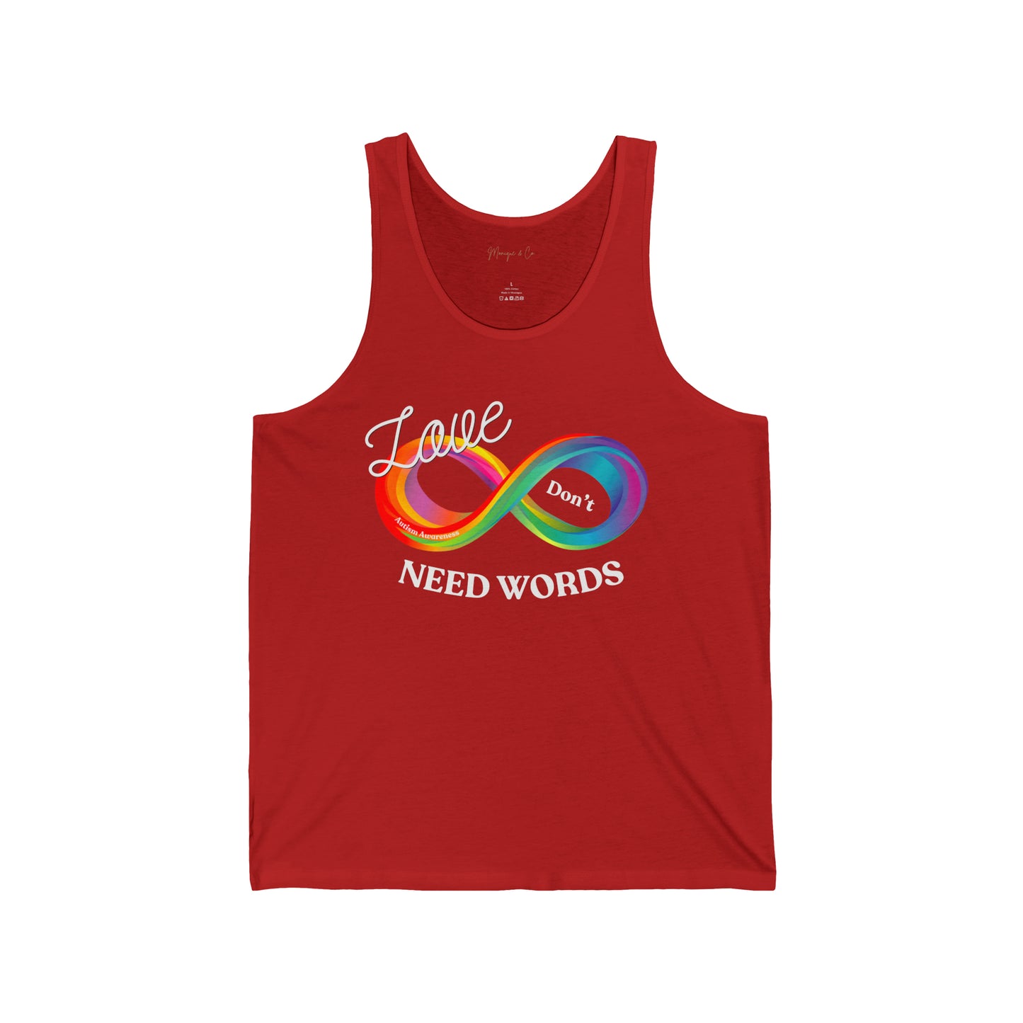Love Don’t Need Words - Autism Awareness Tank