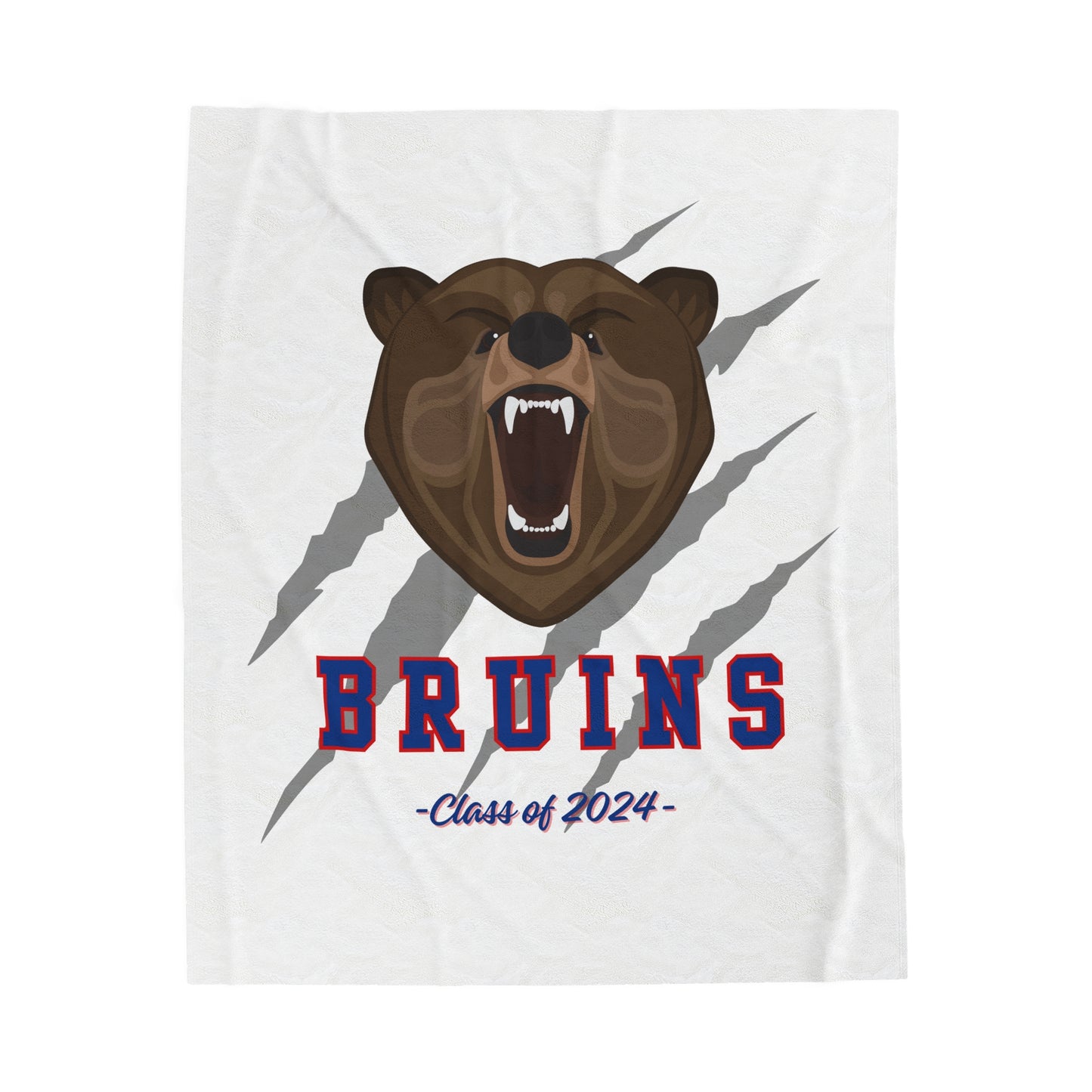 Class of 2024 Bruins Velveteen Plush Blanket
