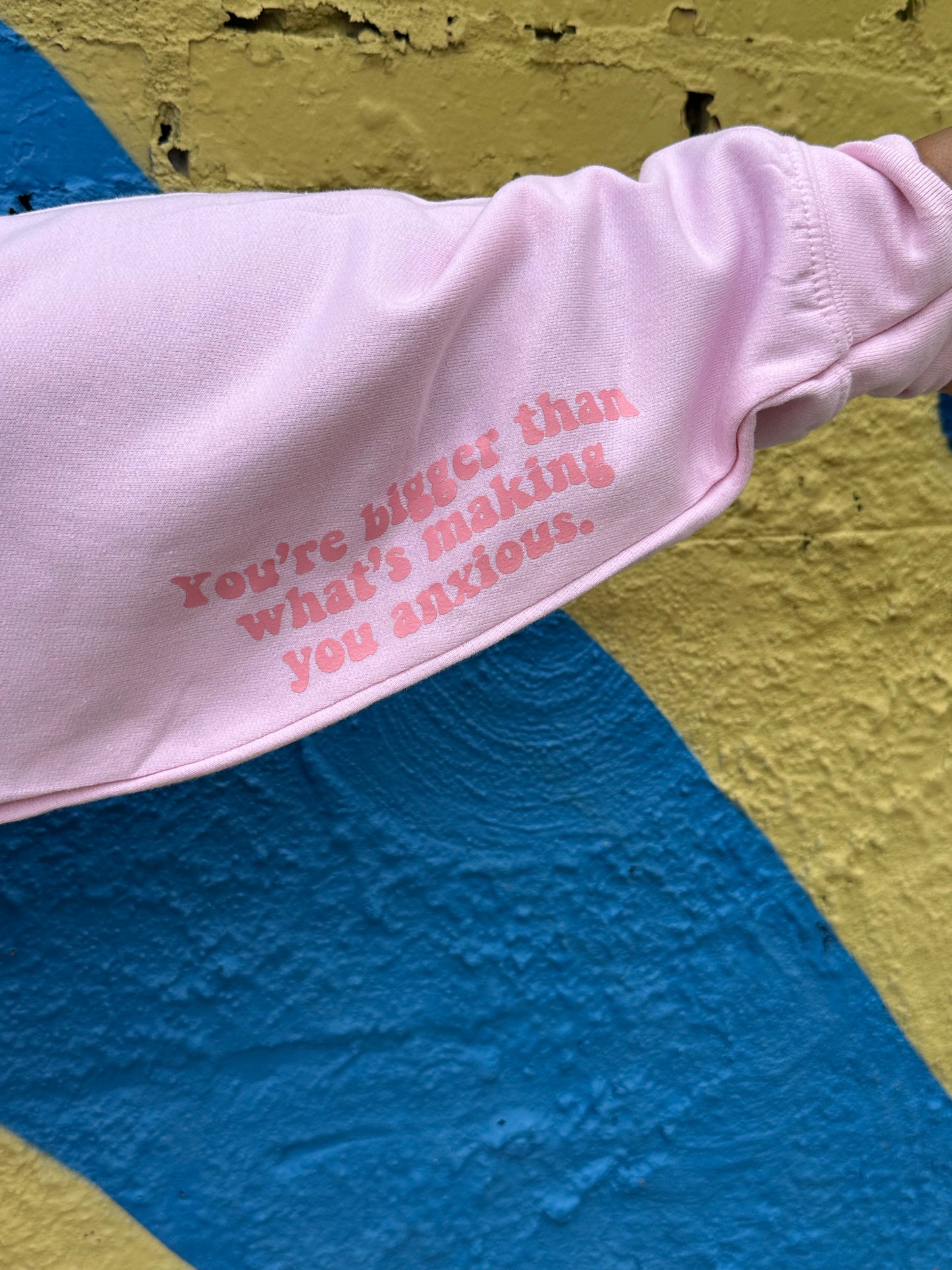 Just Breathe Hoodie- Pink