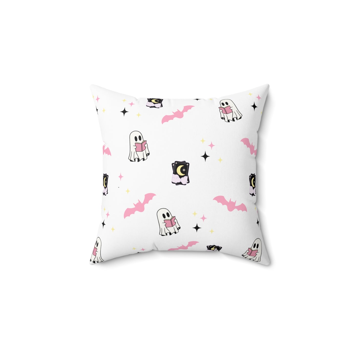 Pastel Halloween Faux Suede Square Pillow