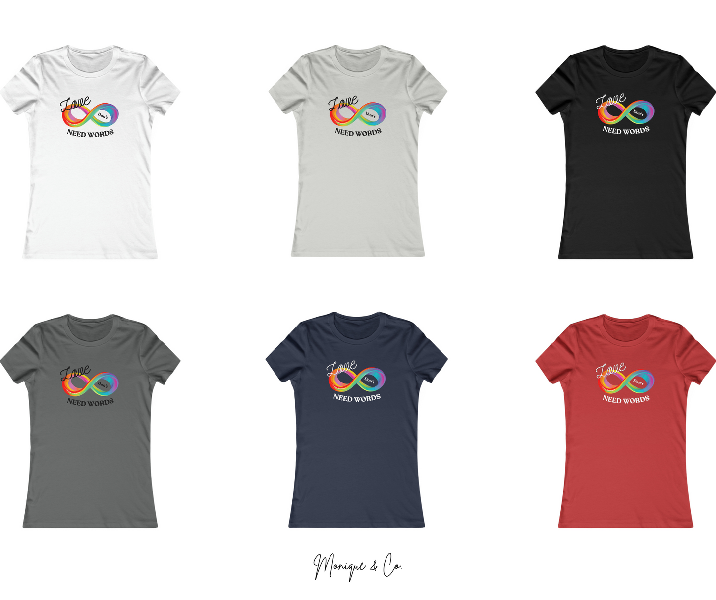Love Don’t Need Words - Autism Awareness Tee
