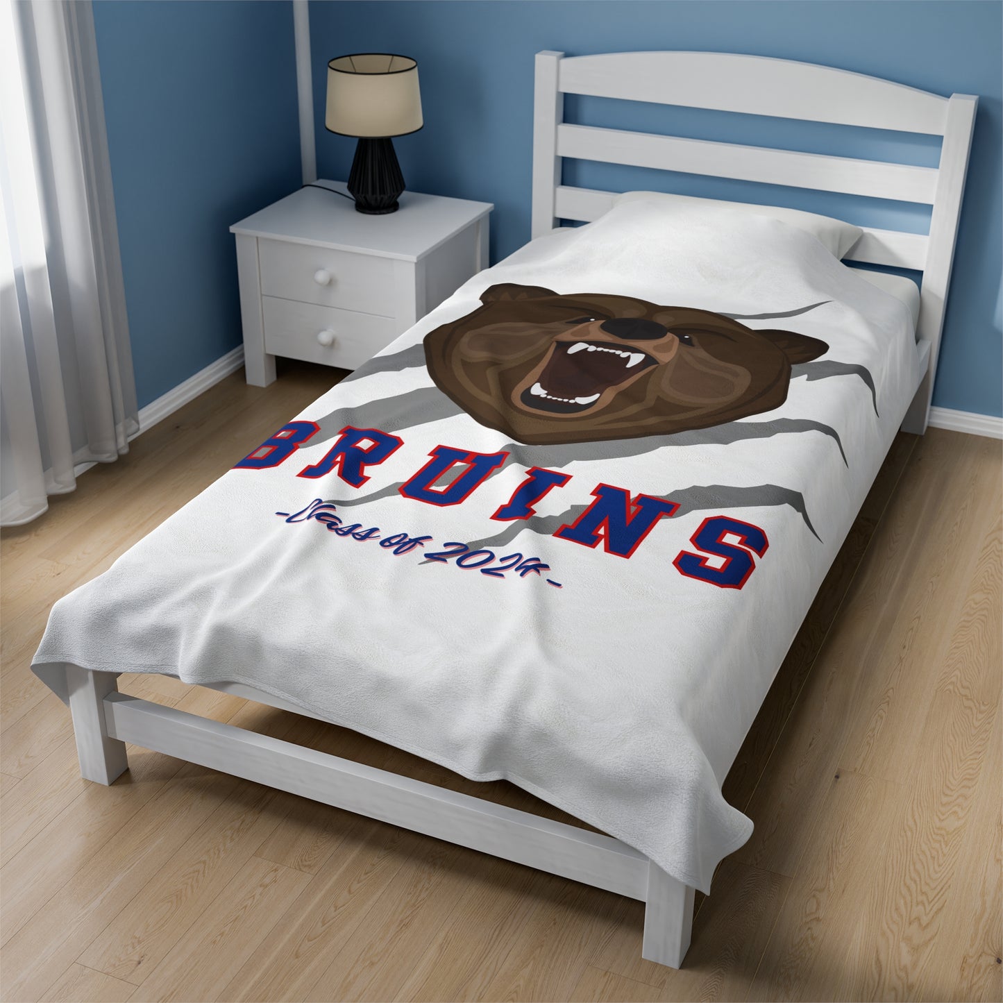 Class of 2024 Bruins Velveteen Plush Blanket