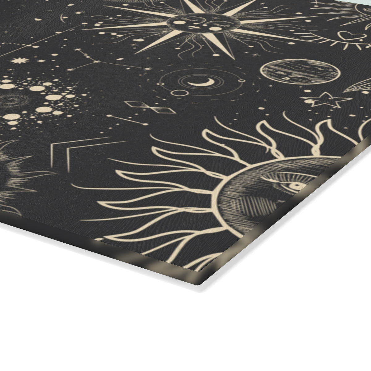 Celestial Celebrations Glass Cutting Board