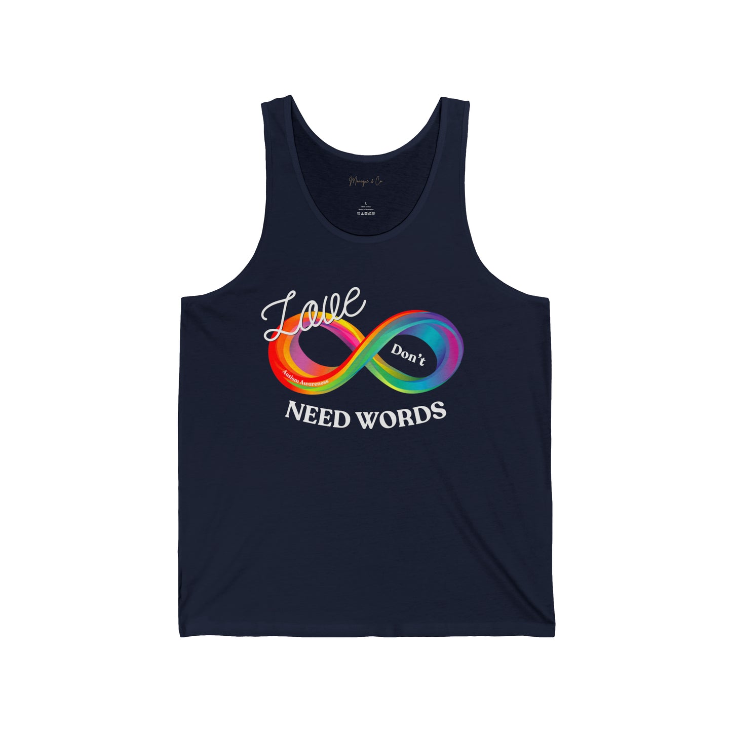 Love Don’t Need Words - Autism Awareness Tank