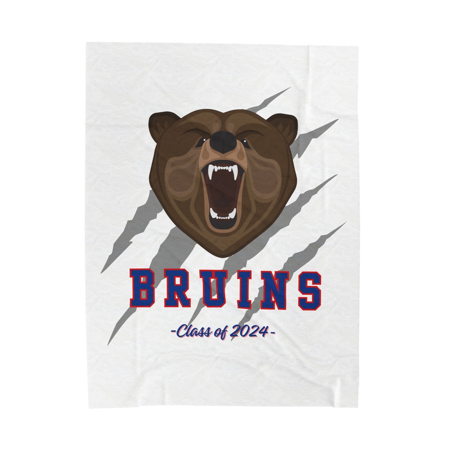 Class of 2024 Bruins Velveteen Plush Blanket