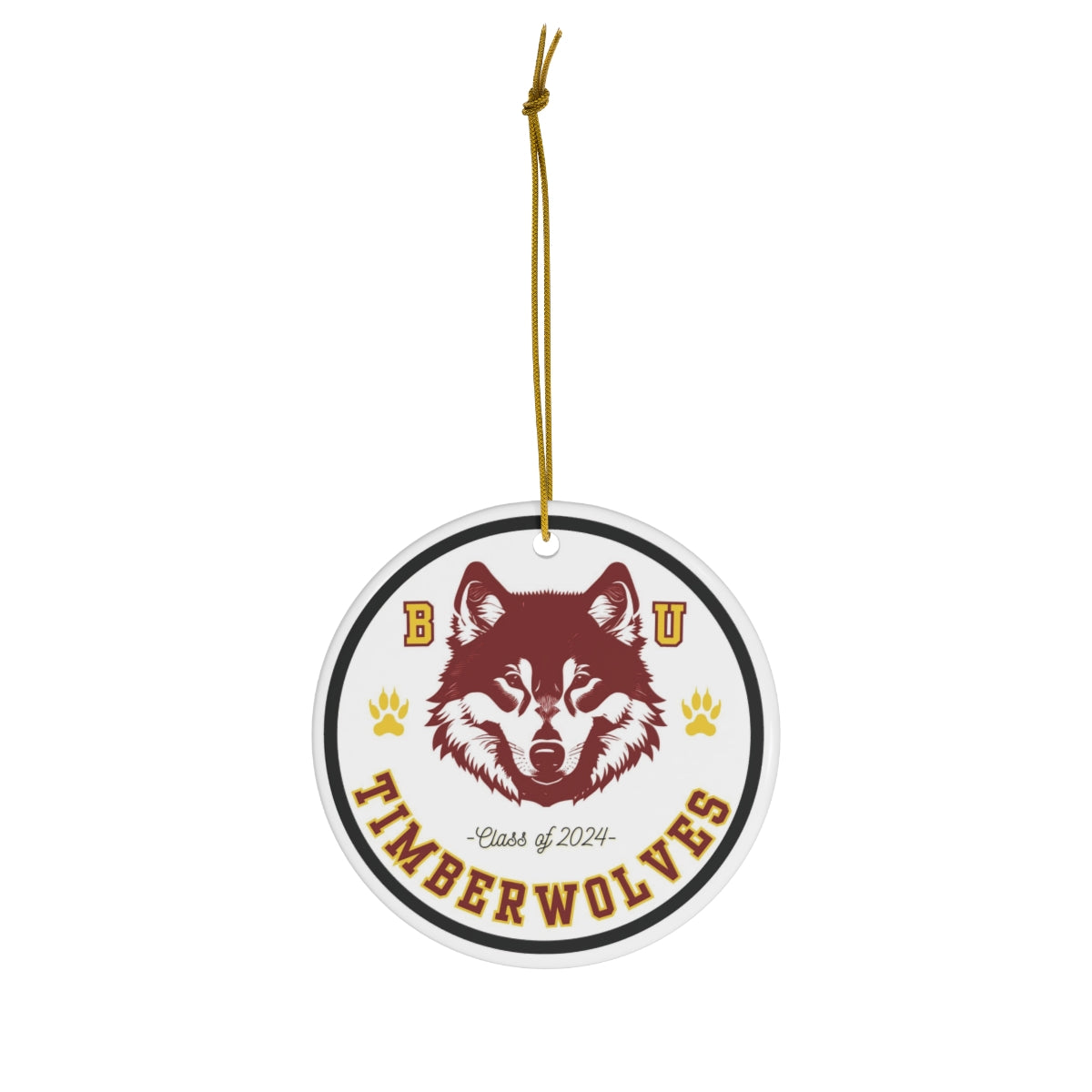 Class of 2024 Timberwolves Ceramic Ornament