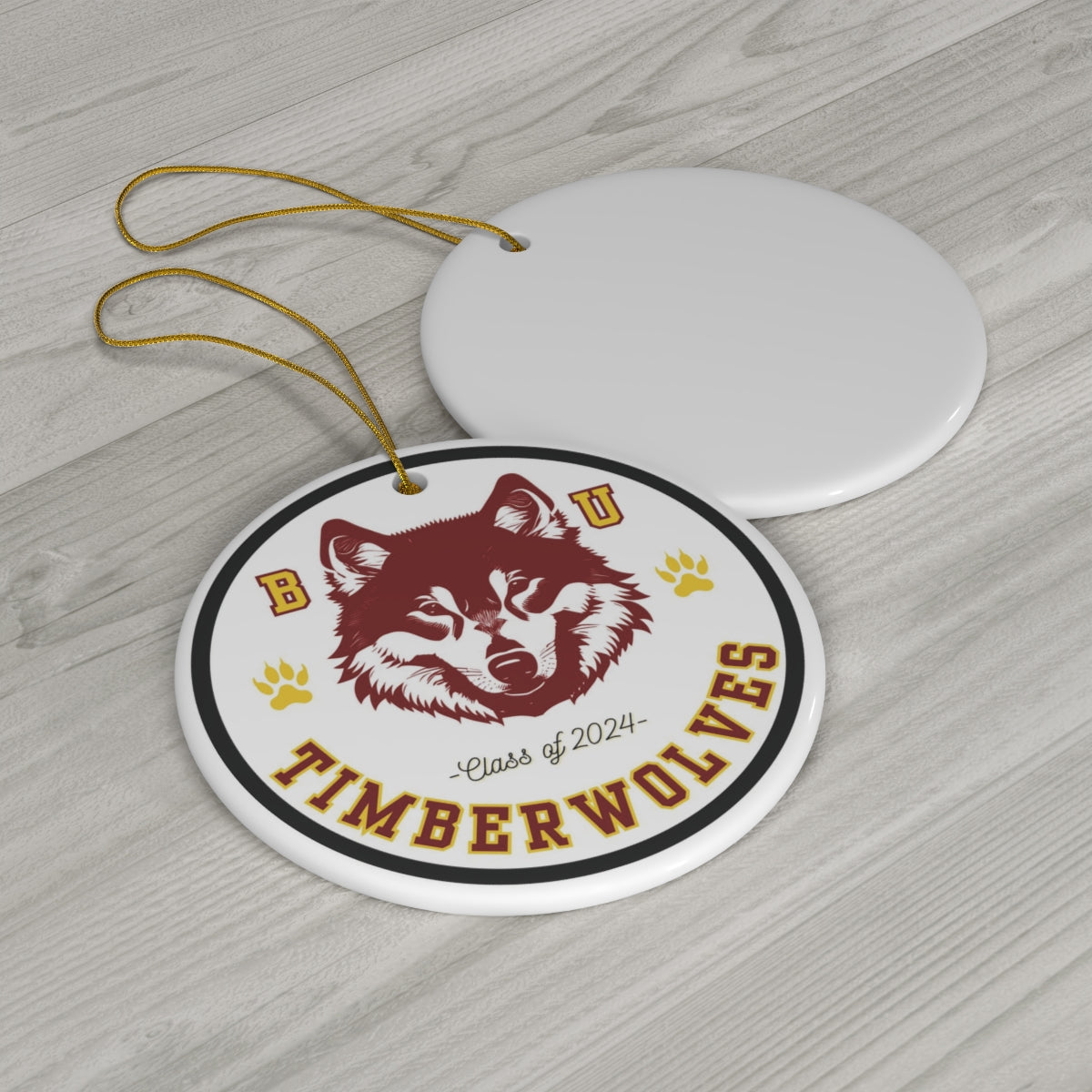 Class of 2024 Timberwolves Ceramic Ornament