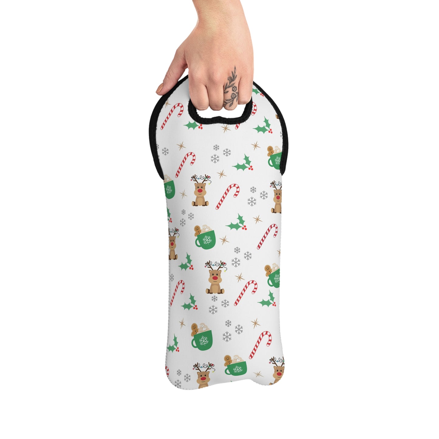 Christmas Cheer Wine Tote Bag