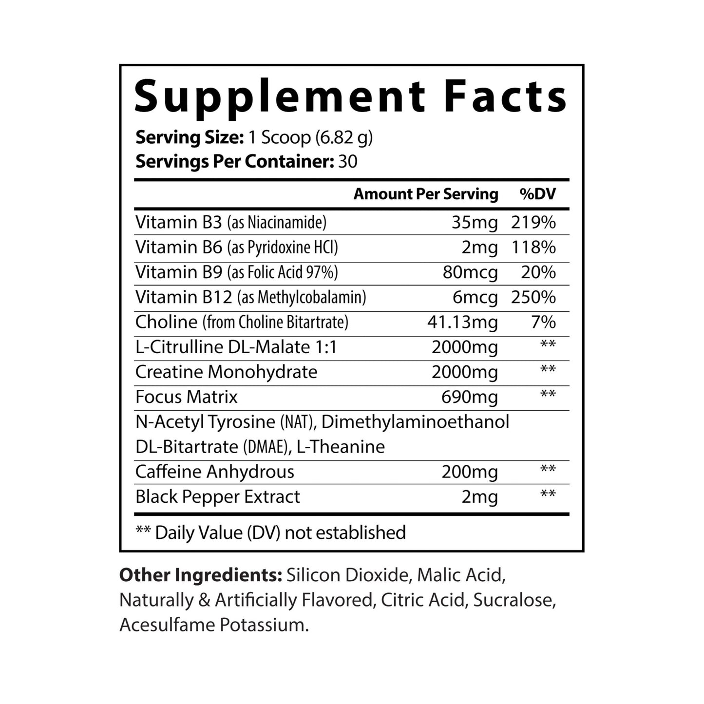 Texas Titan Pre-Workout Supplement, Fruit Punch (204g, 7.1oz)