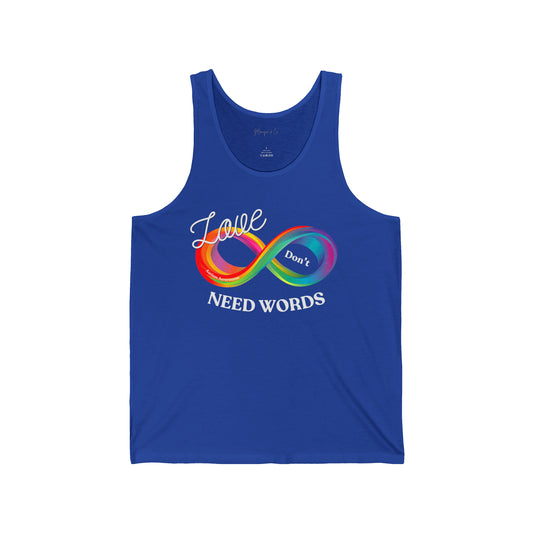 Love Don’t Need Words - Autism Awareness Tank