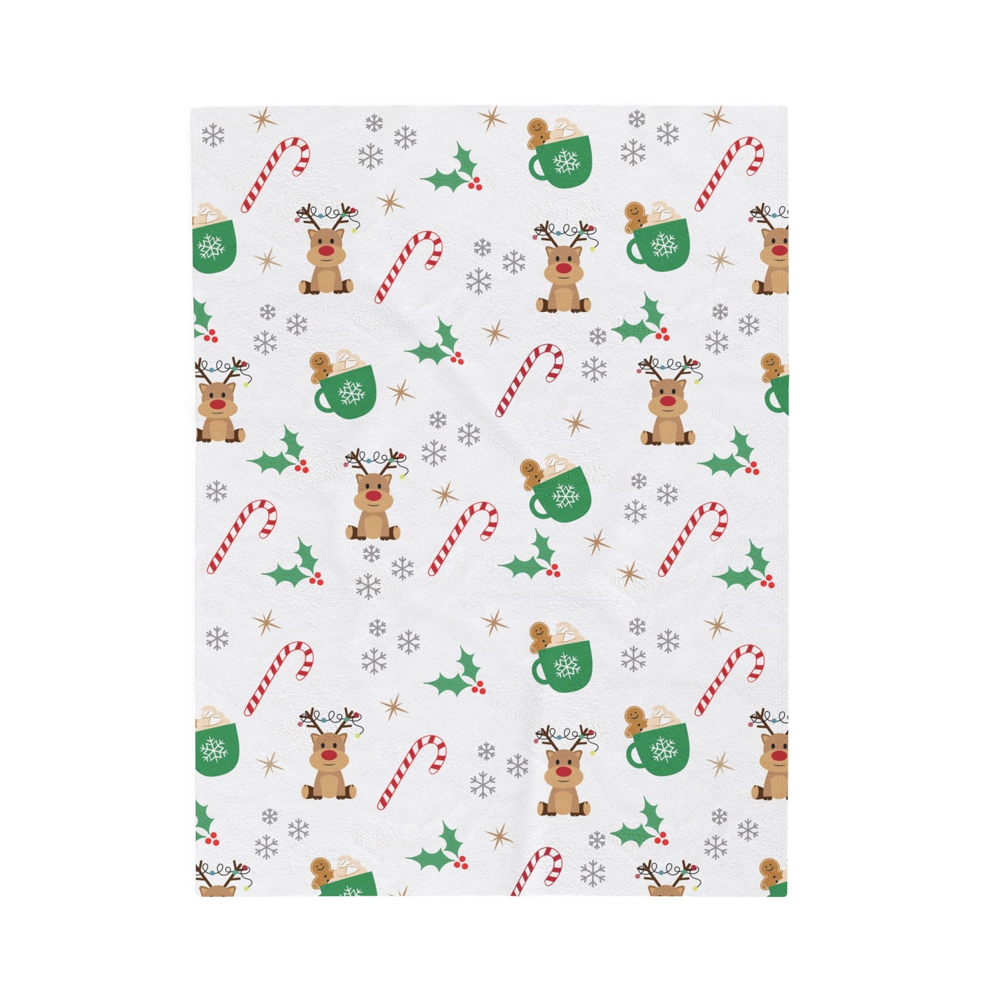 Christmas Cheer Velveteen Plush Blanket