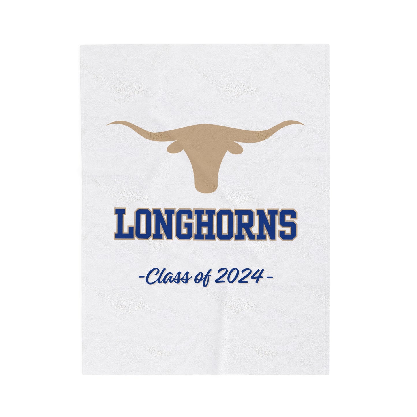 Class of 2024 Longhorns Velveteen Plush Blanket