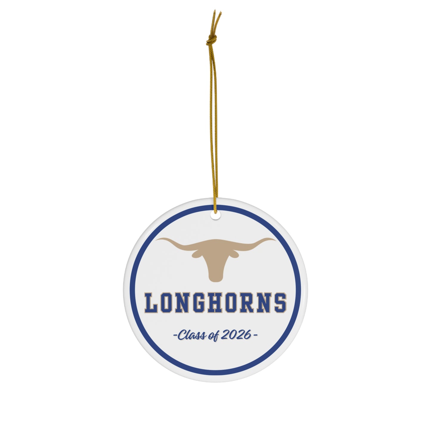 Class of 2026 Longhorns Ceramic Ornament