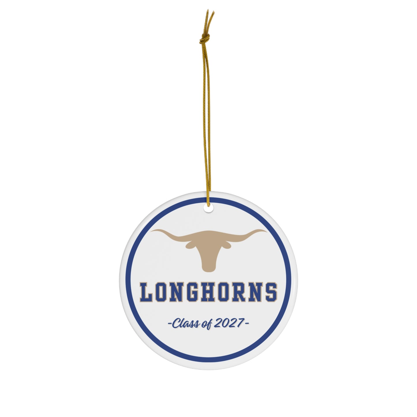 Class of 2027 Longhorns Ceramic Ornament