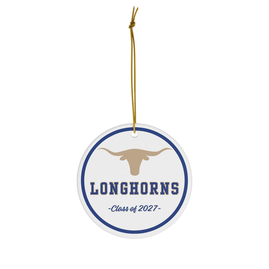 Class of 2027 Longhorns Ceramic Ornament