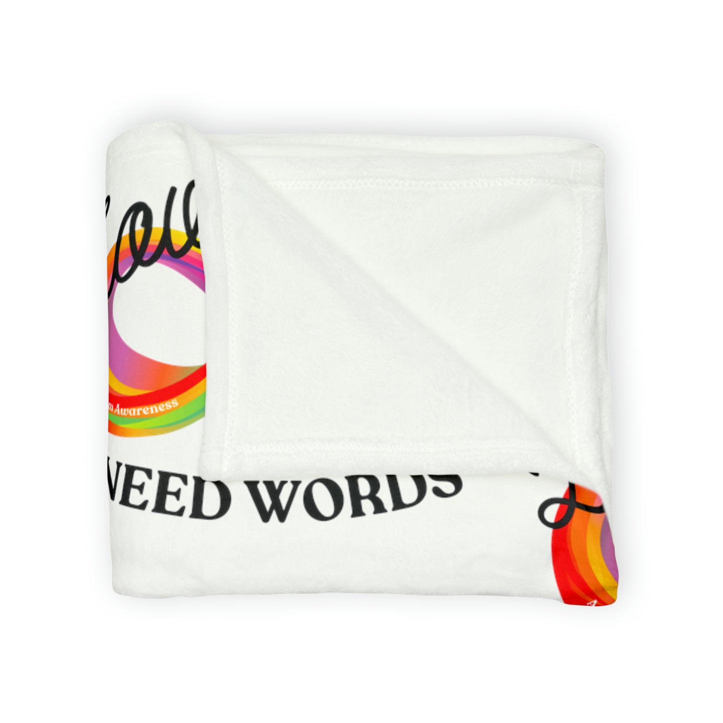 Love Don’t Need Words- Autism Awareness Blanket