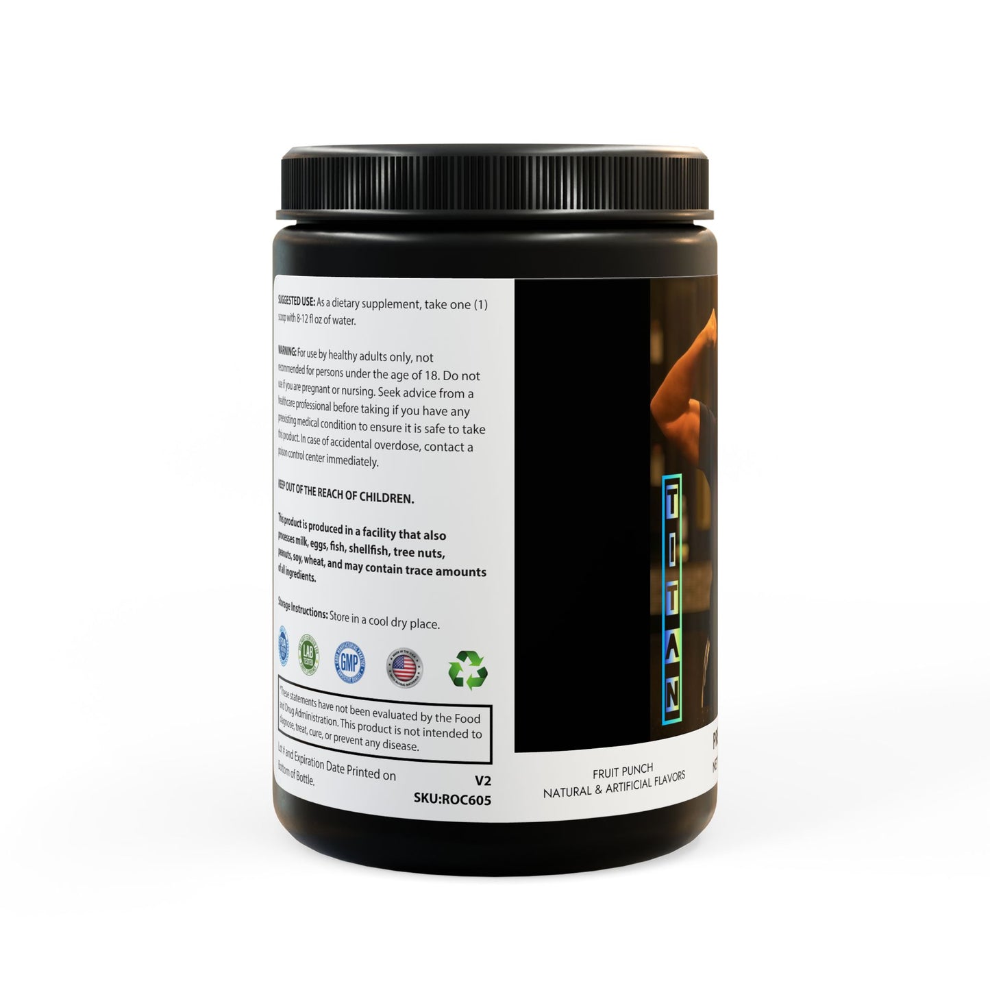 Texas Titan Pre-Workout Supplement, Fruit Punch (204g, 7.1oz)