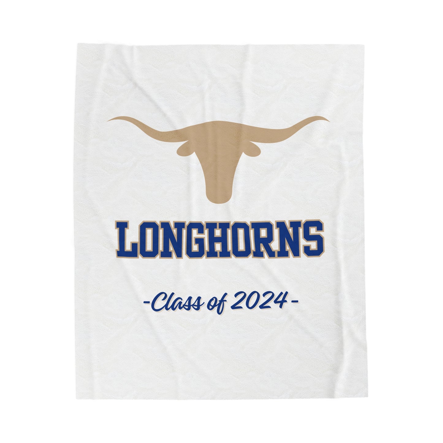 Class of 2024 Longhorns Velveteen Plush Blanket