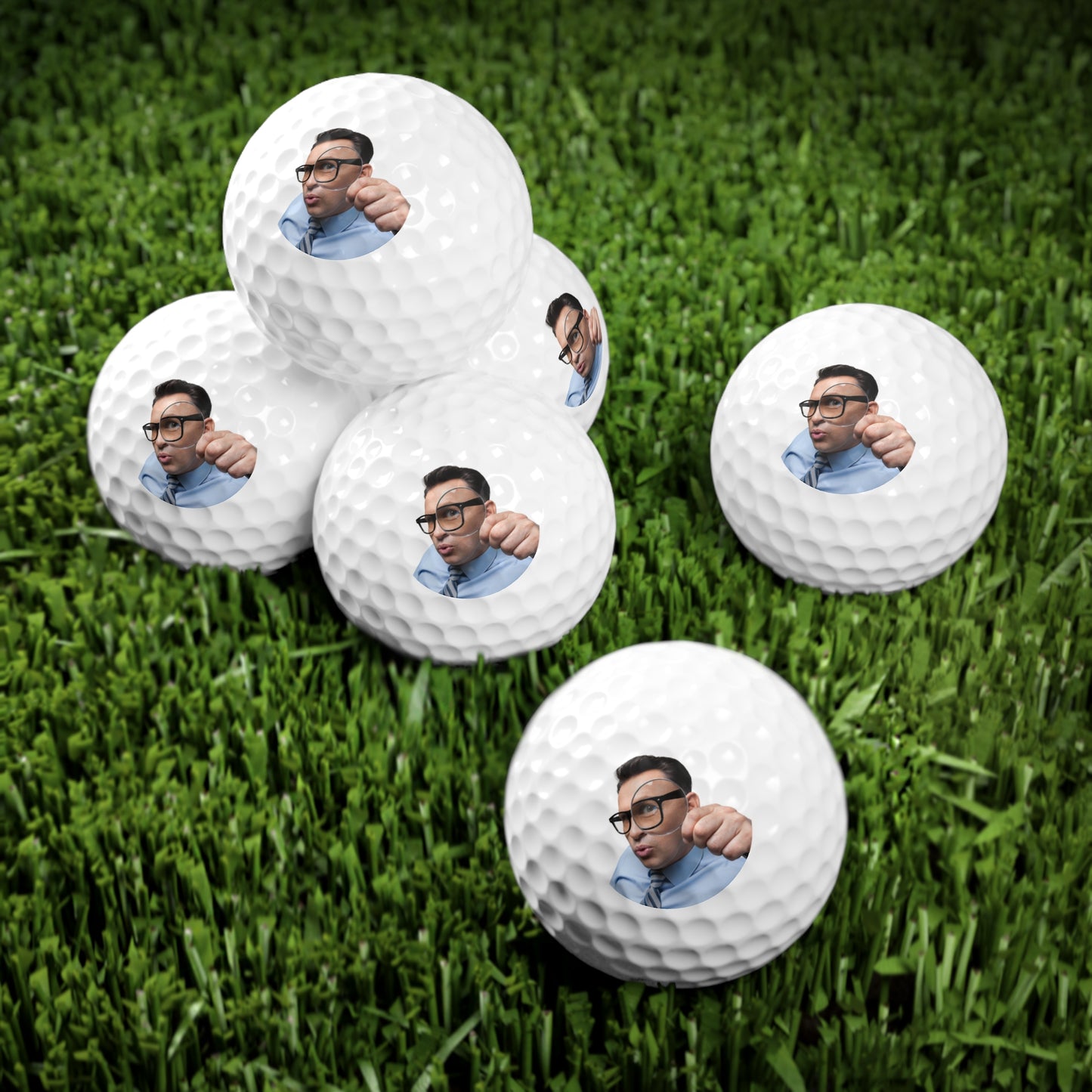 Whack a Face-Custom Golf Balls, 6pcs