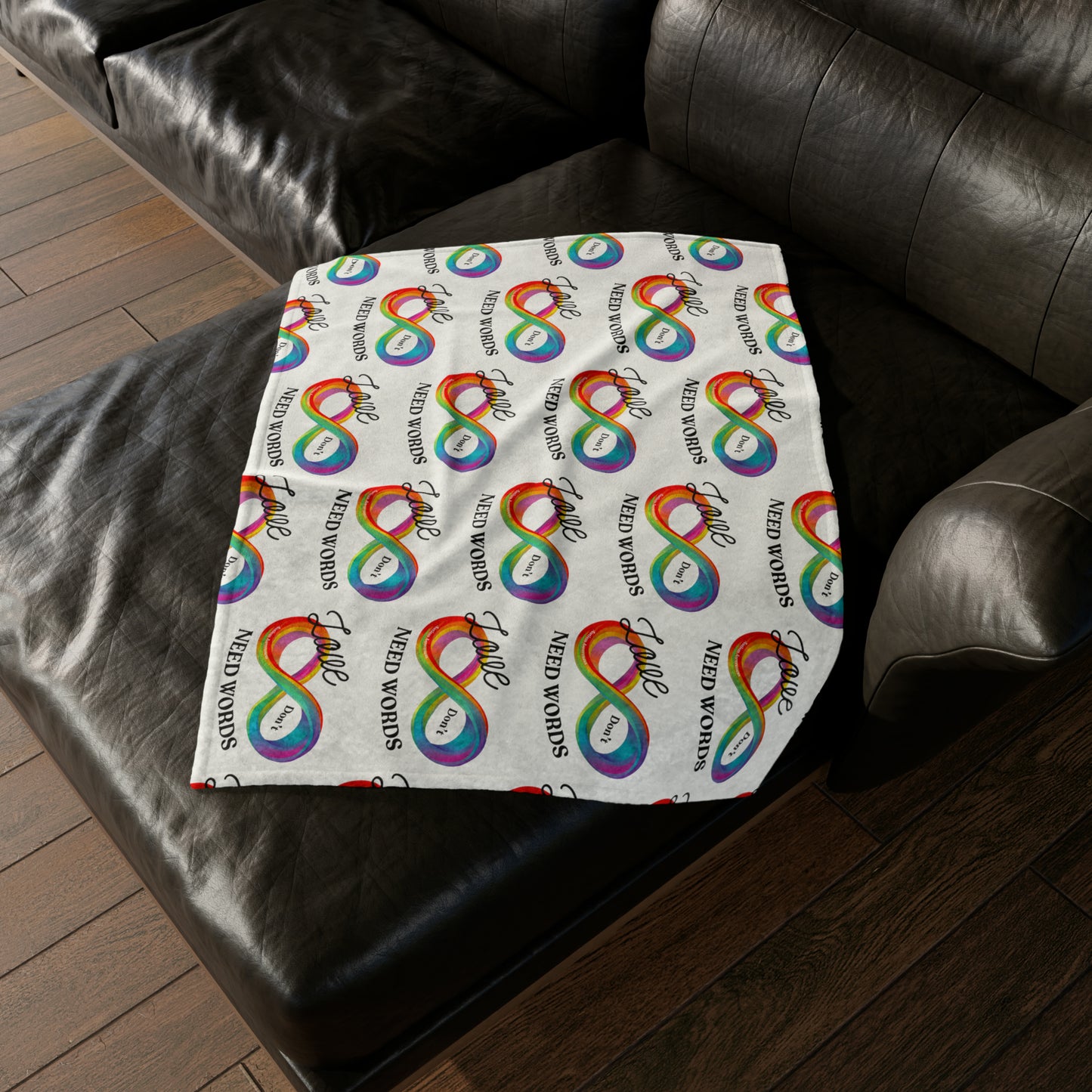 Love Don’t Need Words- Autism Awareness Blanket