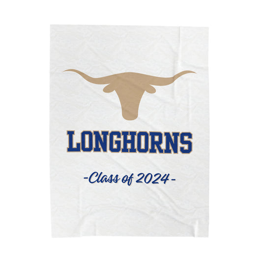 Class of 2024 Longhorns Velveteen Plush Blanket