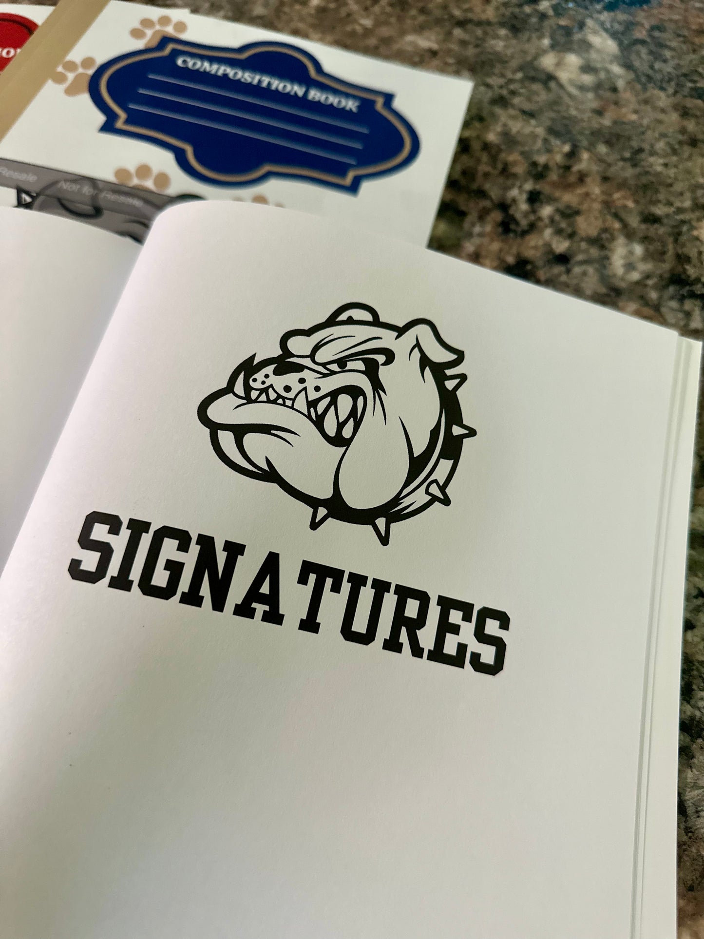 Senior Year Student Composition Book: Class of 2024- Bulldogs