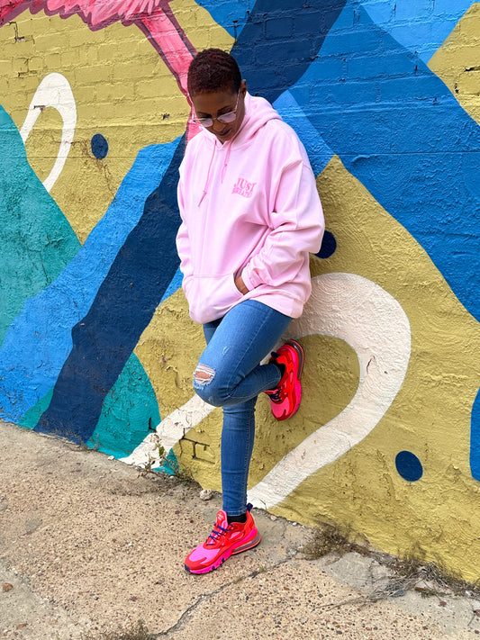 Just Breathe Hoodie- Pink