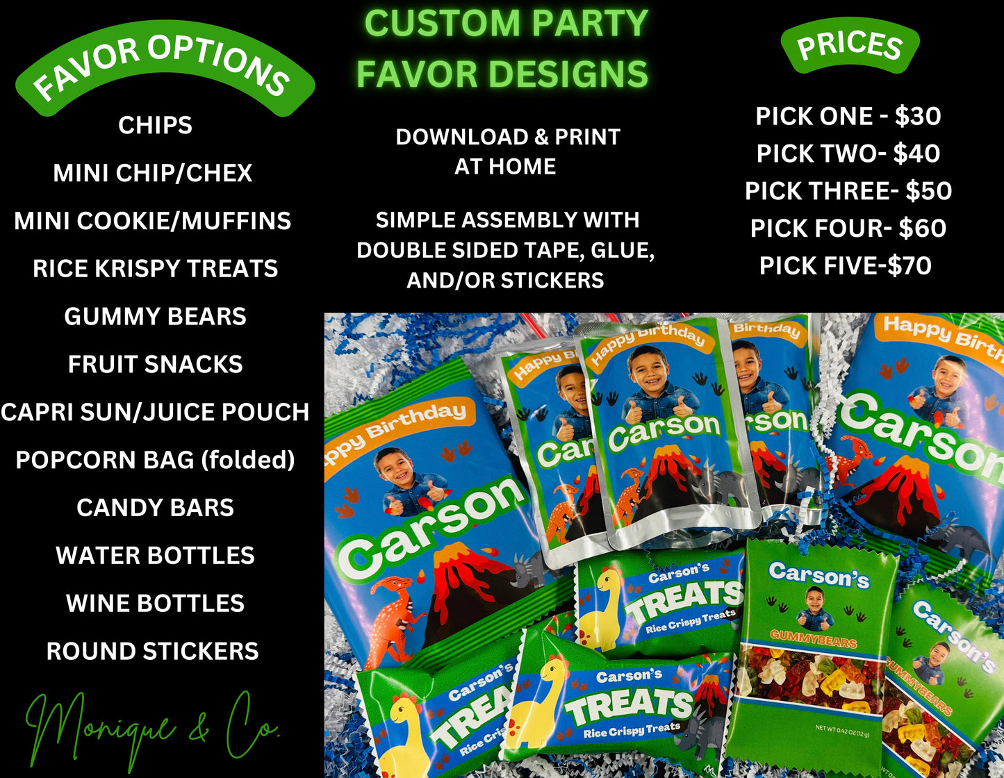 Custom Party Favor Design Services