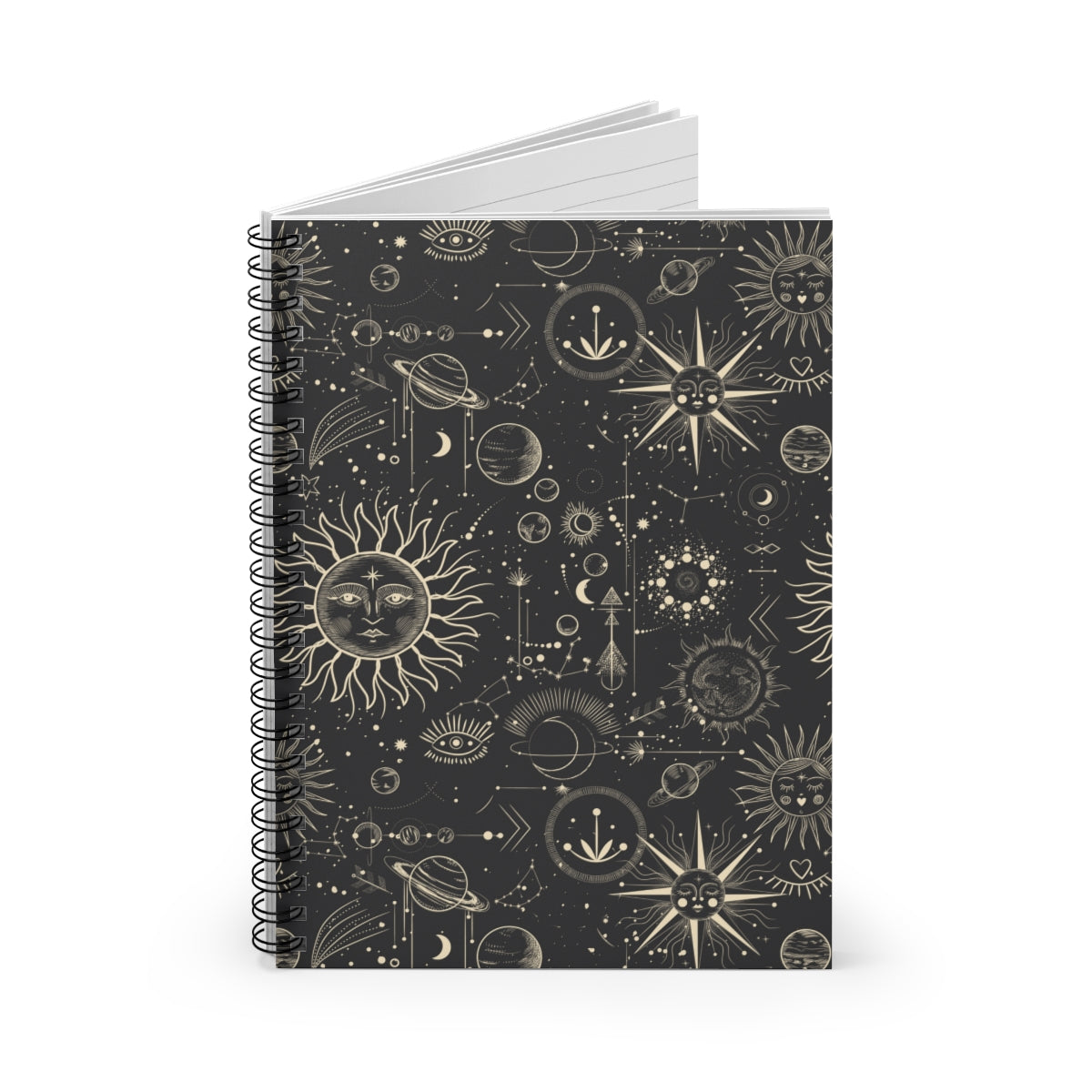 Celestial Celebration Spiral Notebook - Ruled Line