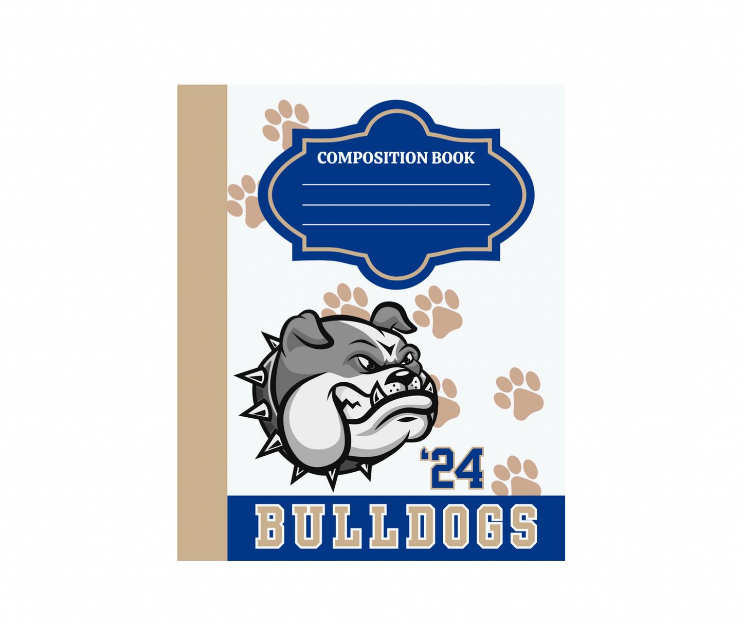 Senior Year Student Composition Book: Class of 2024- Bulldogs