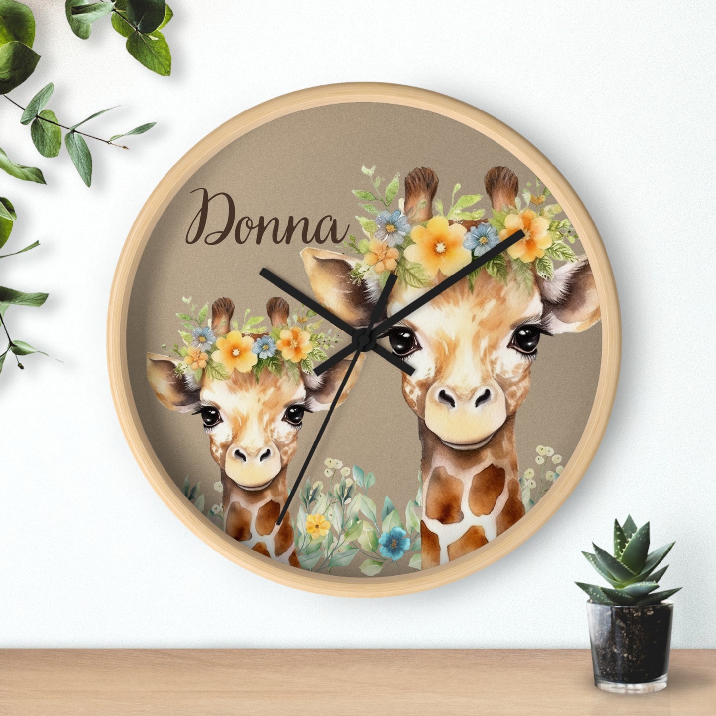 Personalized Office Accessories with Floral Animal Print