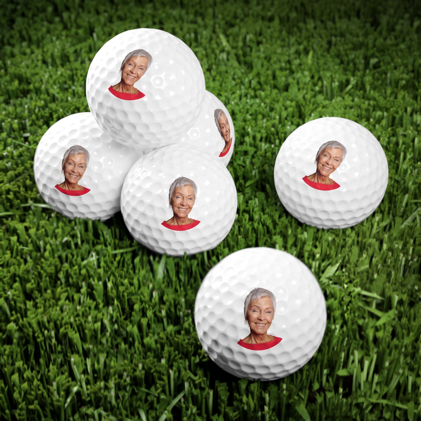 Whack a Face-Custom Golf Balls, 6pcs