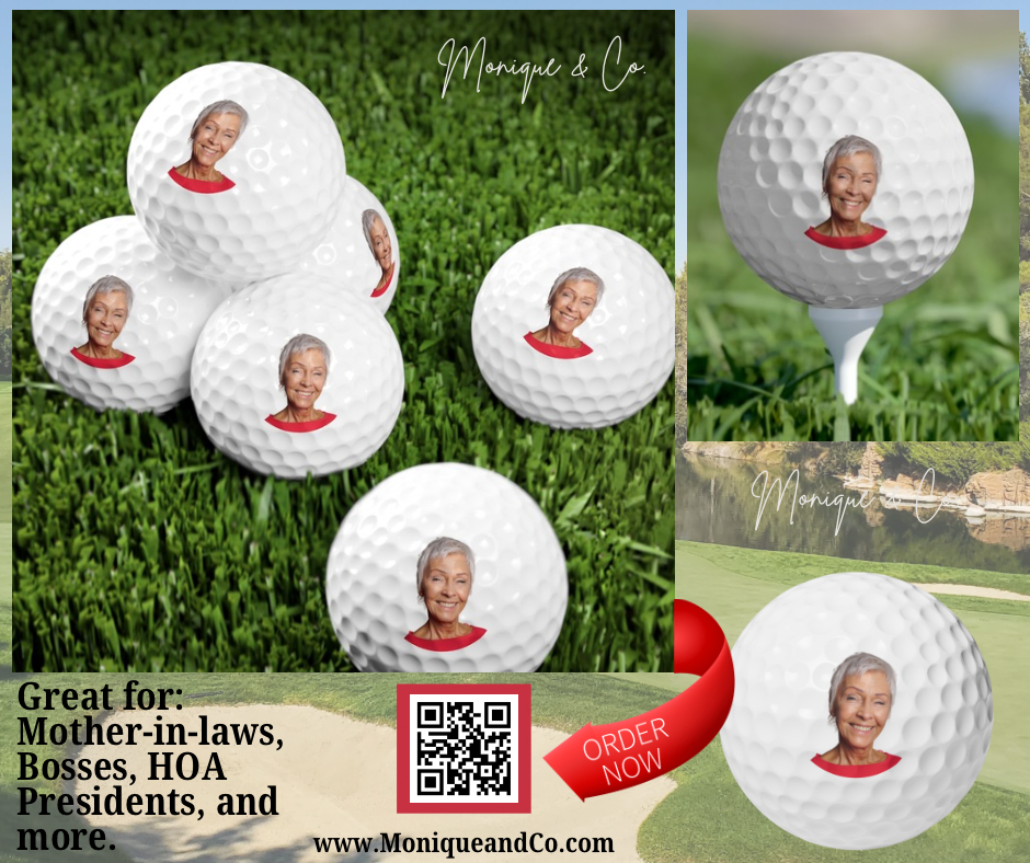 Whack a Face-Custom Golf Balls, 6pcs